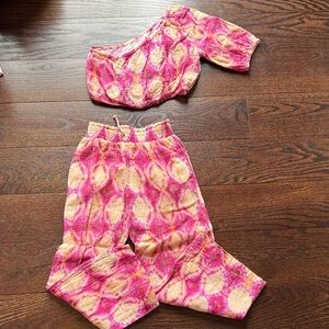 Zara Pink and Yellow Kids Matching Set